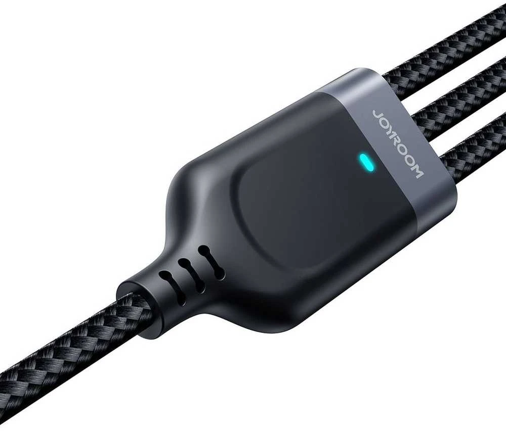 Daugiafunkcinis laidas, serija 3w1 Joyroom USB-A – Lightning / USB-C / mikro USB 1.2 m S-A18 (puikus)