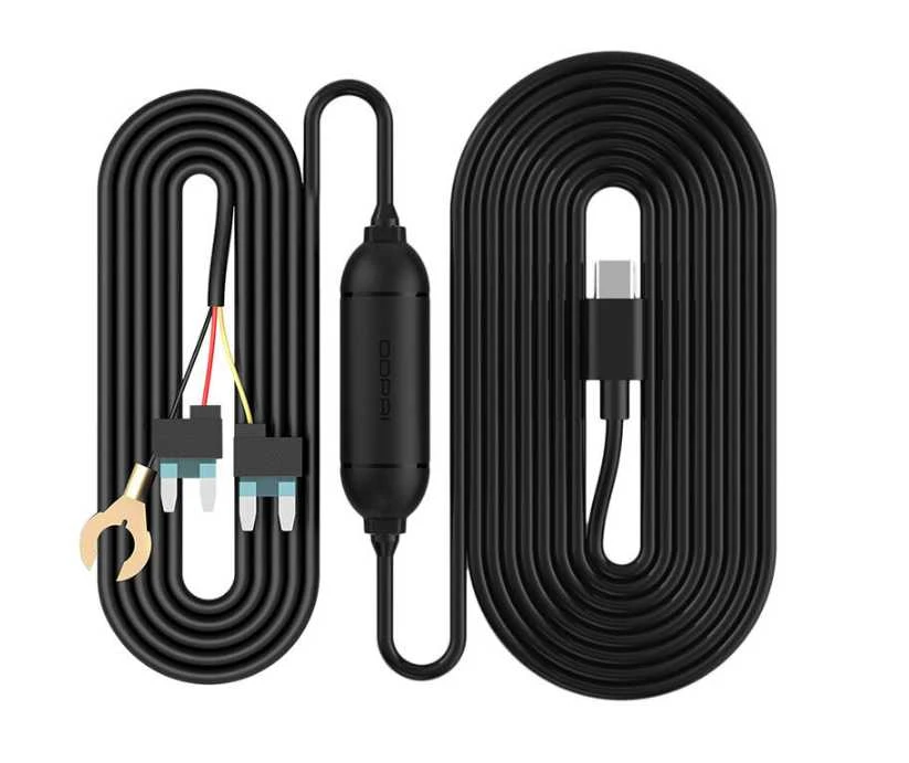DDPAI A_HC12 iš saugiklių dėžės į USB-C - laidų rinkinys vaizdo registratoriui Mola N1 / N3 / N5 / E3 / Mini2X / Mini 5 / Z40 / Z50