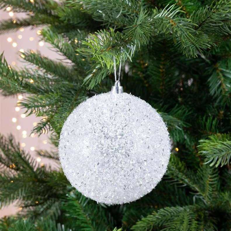 Decoris Sh.prf bauble w glitter