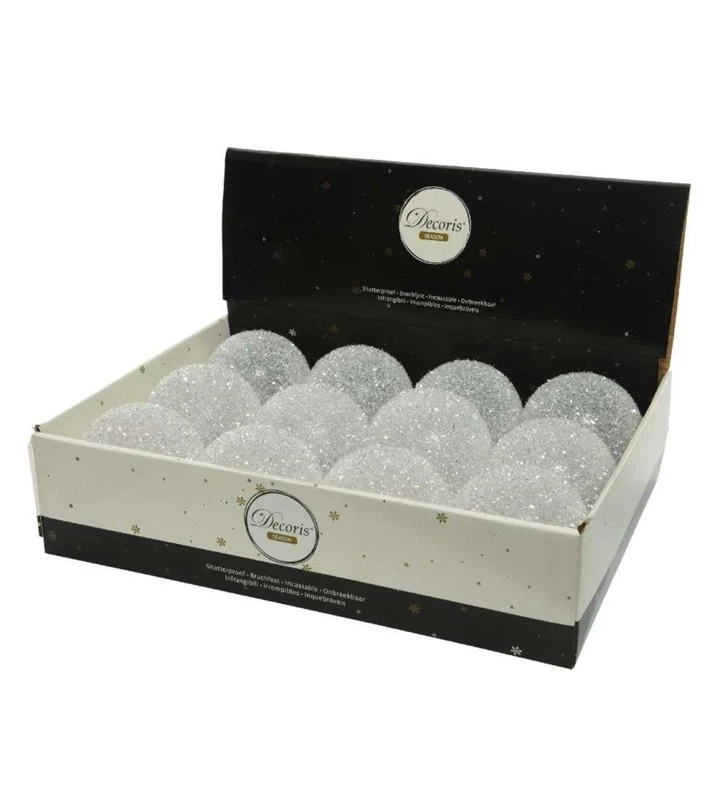 Decoris Sh.prf bauble w glitter
