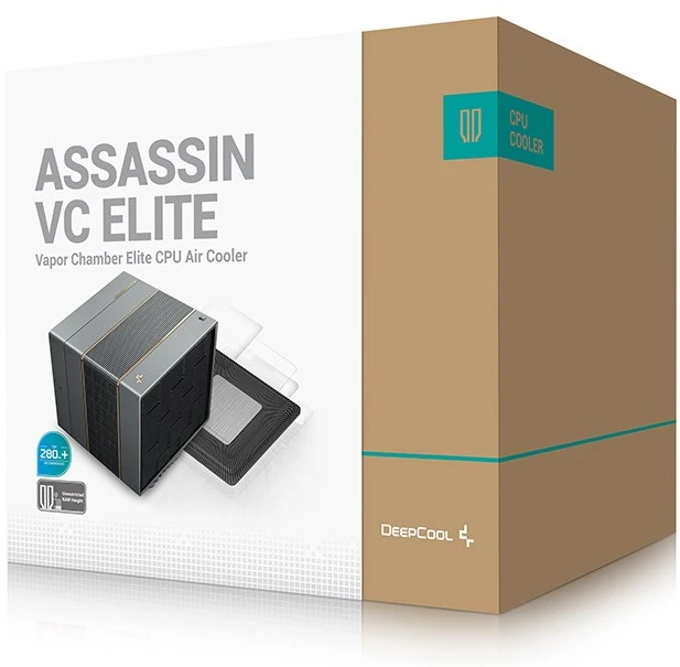 Deepcool CPU Air Cooler | ASSASSIN VC ELITE | Juodas | Intel, AMD