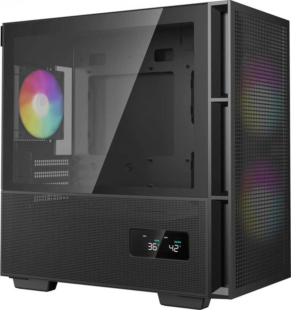 Deepcool CH360 Digital | Juodas | Mid Tower | ATX PS2