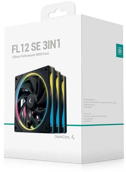 DeepCool FL12 SE 3IN1 ventiliatorių pakuotė