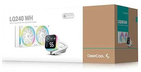 „DeepCool LQ240 Baltas“ procesoriaus skysčio aušinimo komplektas 12 cm 1 vnt.