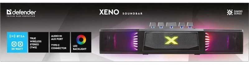 „Defender Xeno“ garso juosta 20 W LED „Bluetooth“ 65129