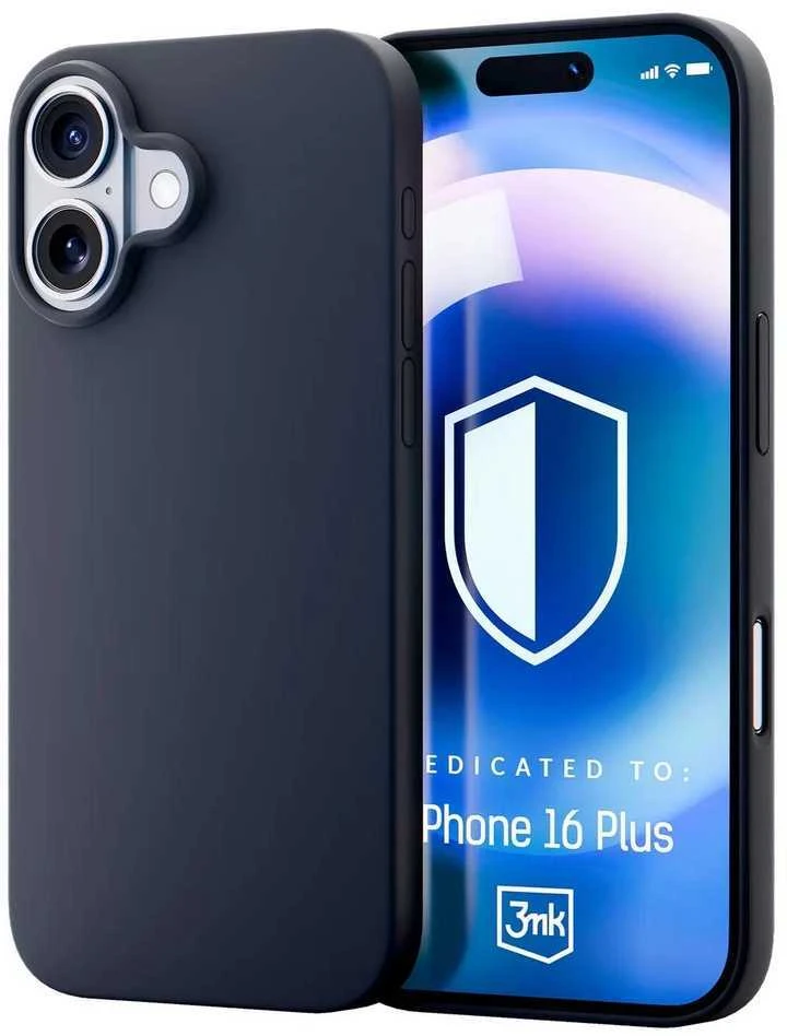 Dėklas 3Mk Protection 3mk Hardy silikoninis „MagCase“, skirtas „iPhone 16 Plus“ – pilkas