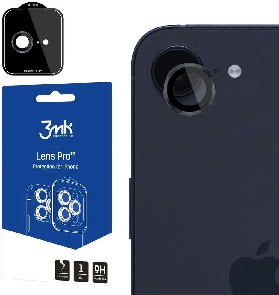 Apsauginis stikliukas kamerai 3mk Lens Pro Apple iPhone 16e juodas