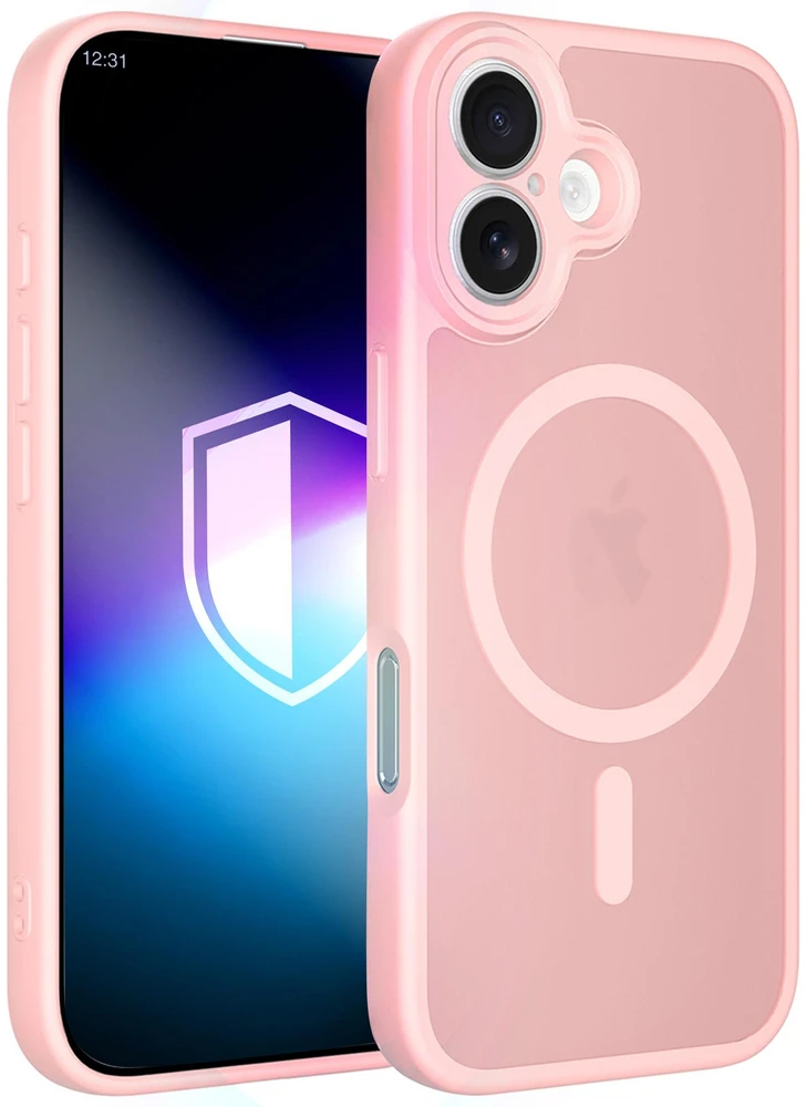 3mk Misty MagCase dėklas, skirtas iPhone 17 – rožinis