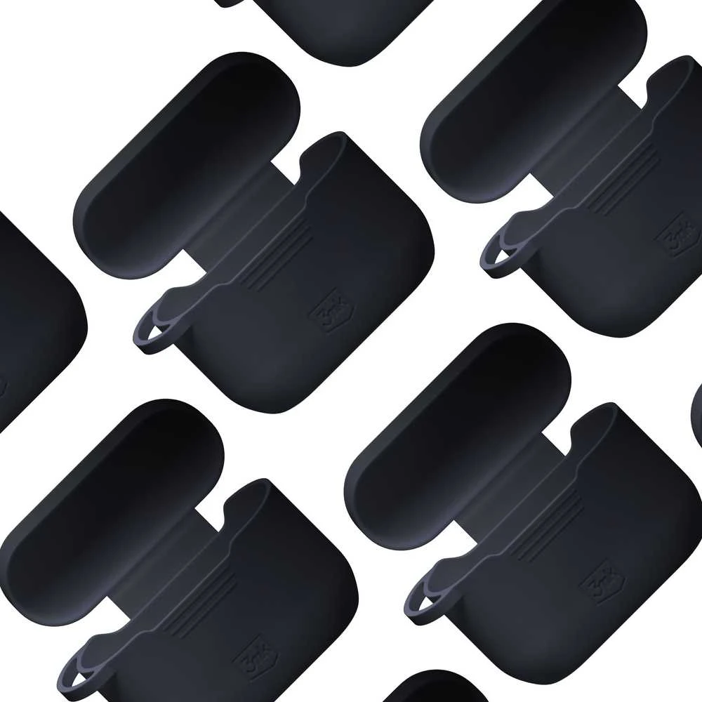 3Mk apsauginis 3mk silikoninis AirPods dėklas, skirtas AirPods Pro 3 - Juodas