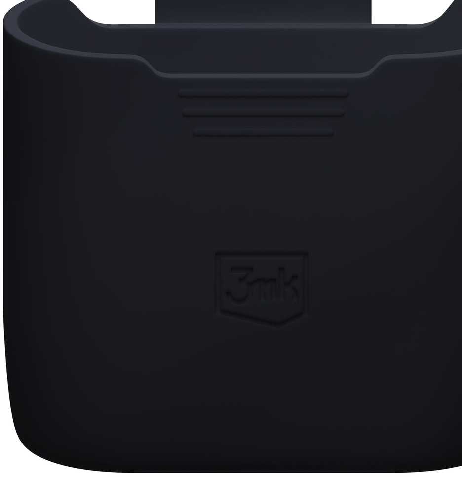3Mk Protection 3mk silikoninis AirPods dėklas juodas, skirtas AirPods 4 – juodas