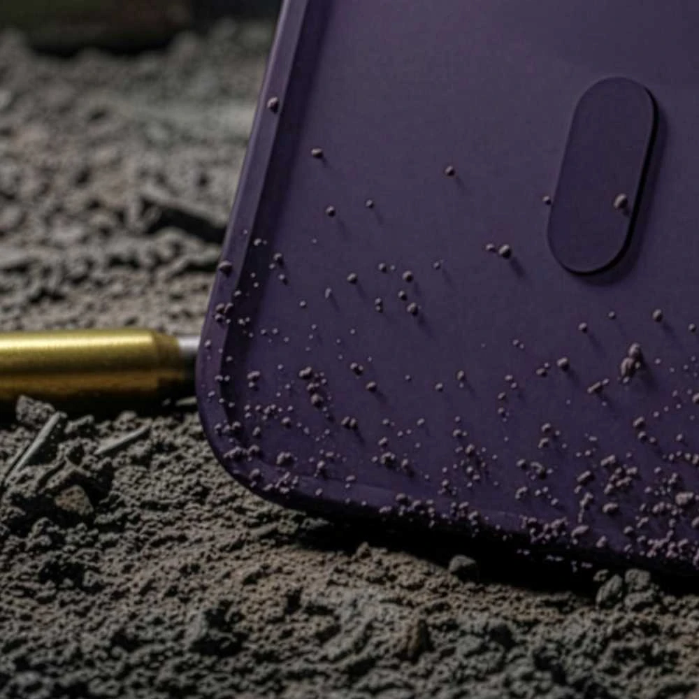 3Mk apsauginis 3mk dūminis „MagCase“ dėklas iPhone 17 Pro telefonui - violetinė-permatoma