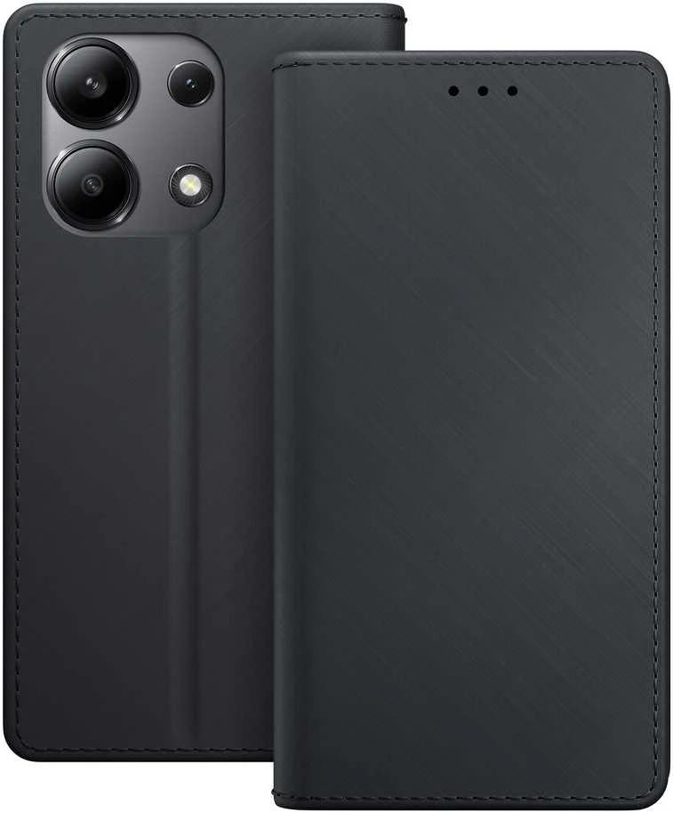 3MK Wallet Dėklas Redmi Note 13 4G juodos spalvos