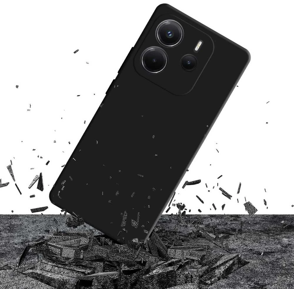 Dėklas 3MK Matt dėklas Pro skirtas Xiaomi Redmi Note 14 4G juodos spalvos