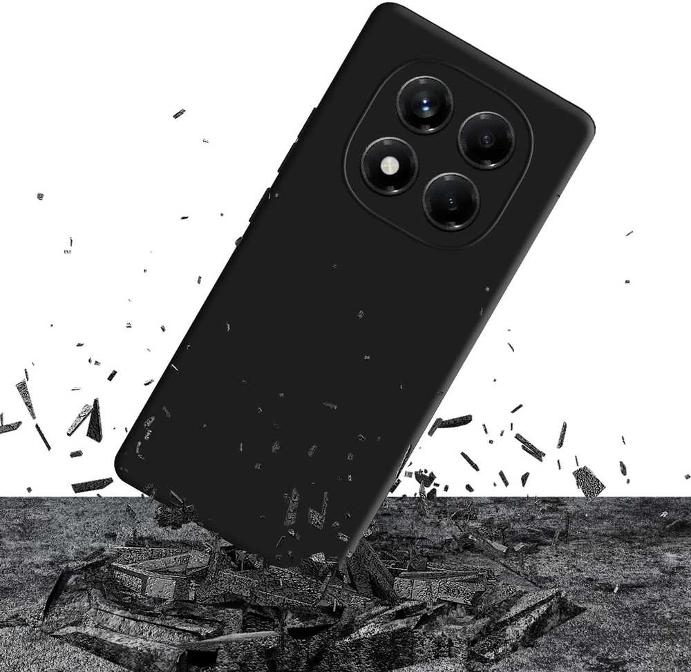 Dėklas 3MK Matt dėklas Pro skirtas Redmi Note 14 Pro 4G juodos spalvos