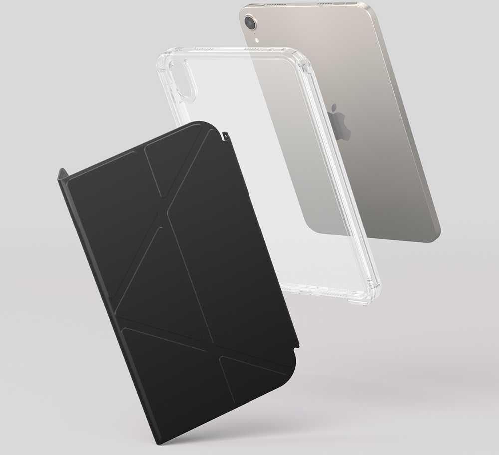 „AmazingThing“ minimalaus dizaino dėklas, skirtas „iPad 11“ (2022/2025) – tamsiai pilkas