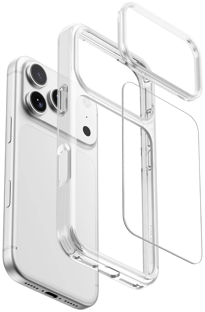 Dėklas AmazingThing Minimal Drop Proof Case 3 Lens for iPhone 18 Pro Max - Clear