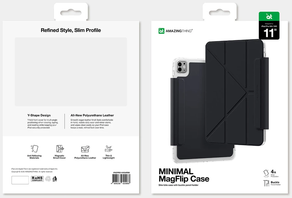 Dėklas AmazingThing Minimal Mag Case for iPad Pro M5 11" - Juodas