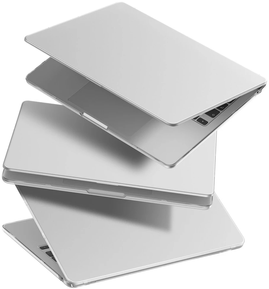 „AmazingThing“ titano spalvos kietas dėklas, skirtas „MacBook Air M5 16“ – permatomas