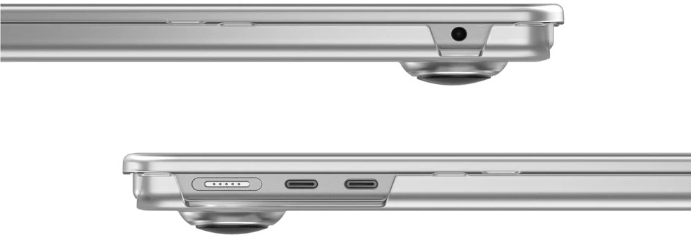 „AmazingThing“ titano kietasis dėklas, skirtas „MacBook Air M5 14“ – permatomas