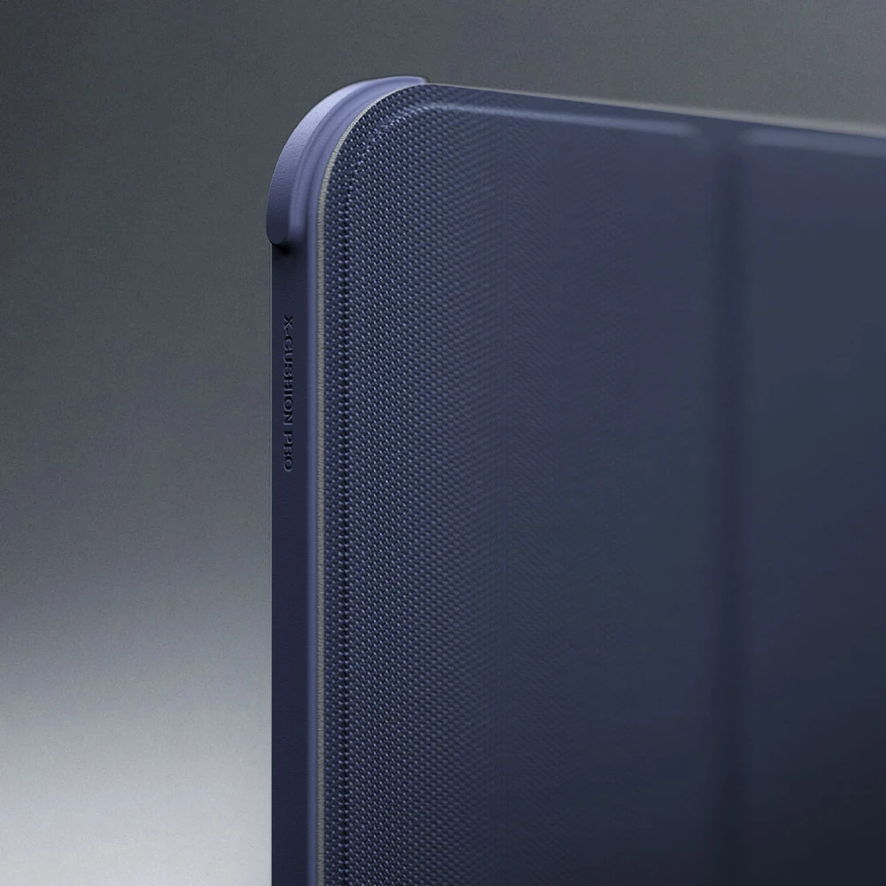 AmazingThing Titan Pro dėklas, skirtas iPad Pro 11" M5 su 720° pasukamu stovu ir laikikliu rašikliui - tamsiai mėlyna