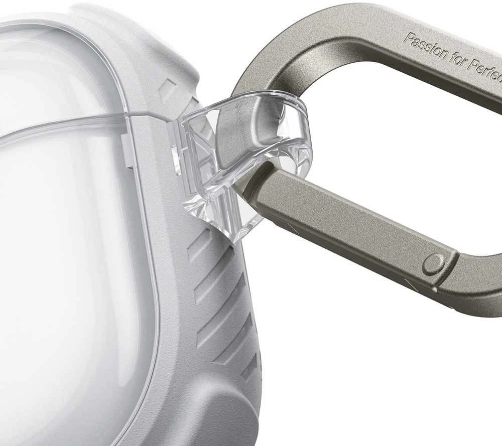 „AmazingThing Titan Pro Mag“ skaidrus dėklas, skirtas „AirPods Pro 3“ - Baltas