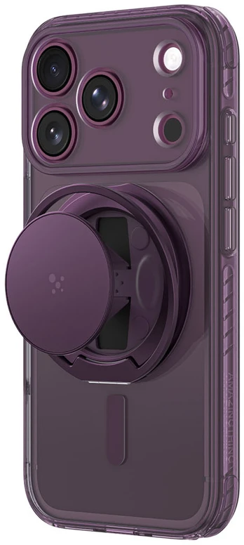 Dėklas AmazingThing Titan Pro Pop Lens Case for iPhone 18 Pro with Camera Cover, Holder and Stand, MagSafe Compatible - Violetinė