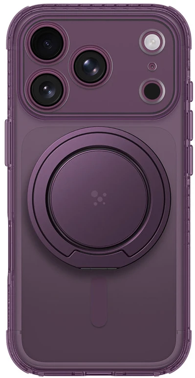 Dėklas AmazingThing Titan Pro Pop Lens Case for iPhone 18 Pro Max with Camera Cover, Holder and Stand, MagSafe Compatible - Violetinė