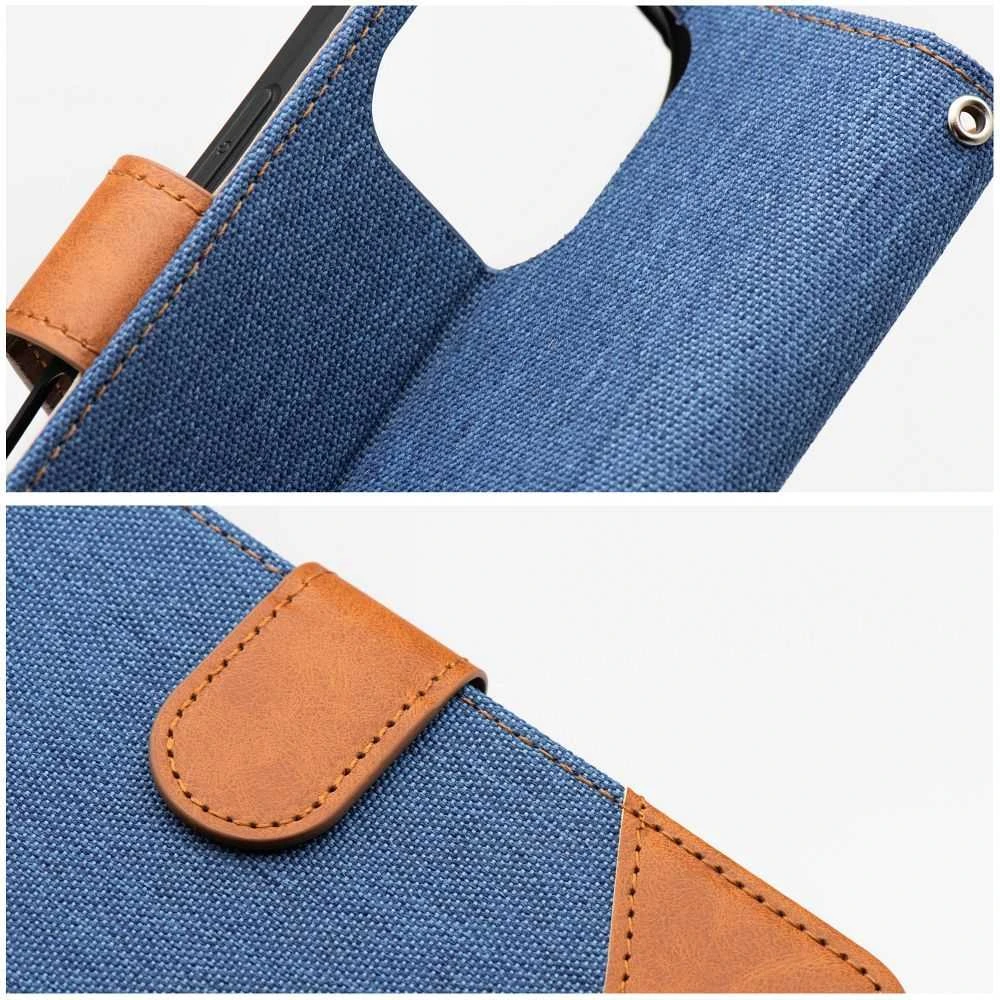 OEM atverčiamas dėklas iPhone 16 PRO MAX Jeans Book mėlynas