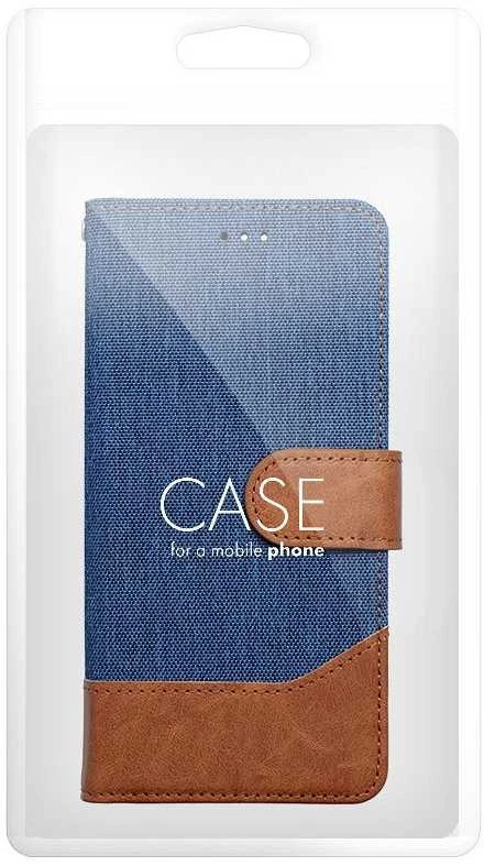 OEM atverčiamas dėklas iPhone 16e (SE 4 2025) Jeans Book mėlynas