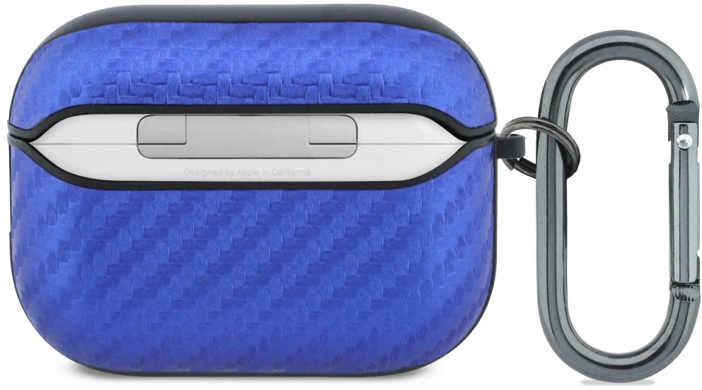 Dėklas BMW M Carbon Metal Logo skirta AirPods Pro 3 jasnomėlynos spalvos