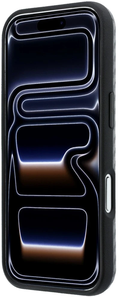Dėklas BMW M Carbon Metal Logo MagSafe skirtas iPhone 18 Pro Max pilkas