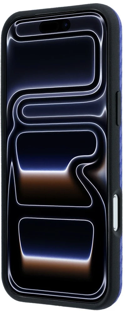 Dėklas BMW M Carbon Metal Logo MagSafe Case for iPhone 17 Pro Max / 18 Pro Max - Mėlyna