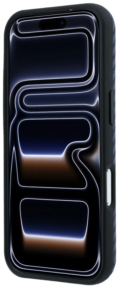 Dėklas BMW M Carbon Metal Logo MagSafe Case, skirtas iPhone 17 Pro Max / 18 Pro Max – Navy mėlyna