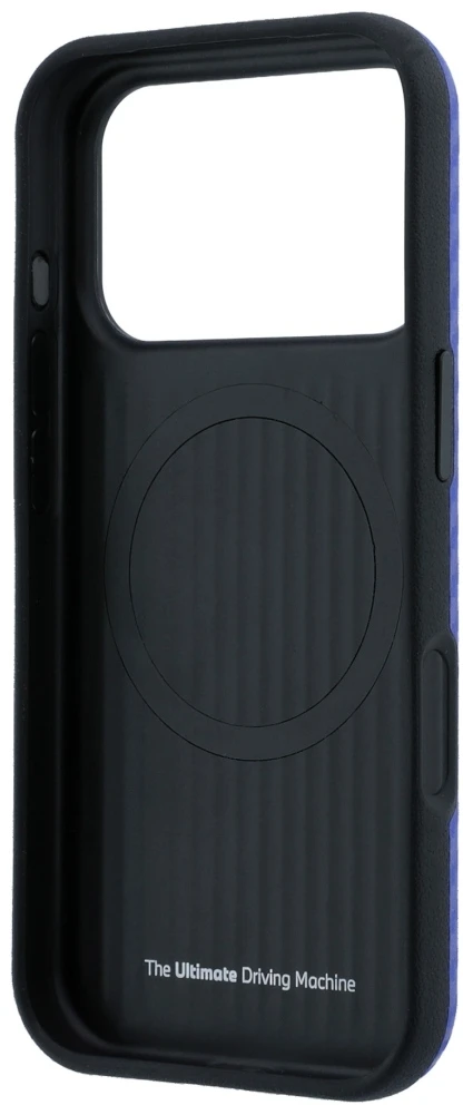 Dėklas BMW M Carbon Printed Ring MagSafe Case, skirta iPhone 17 Pro Max / 18 Pro Max - Mėlyna
