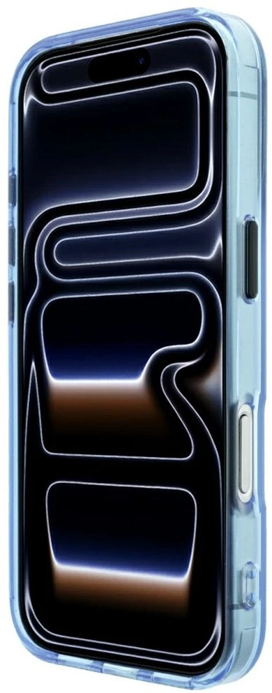Dėklas BMW M IML Frosted Metal Logo & Trims MagSafe Case, skirtas iPhone 17 Pro / 18 Pro – Mėlyna