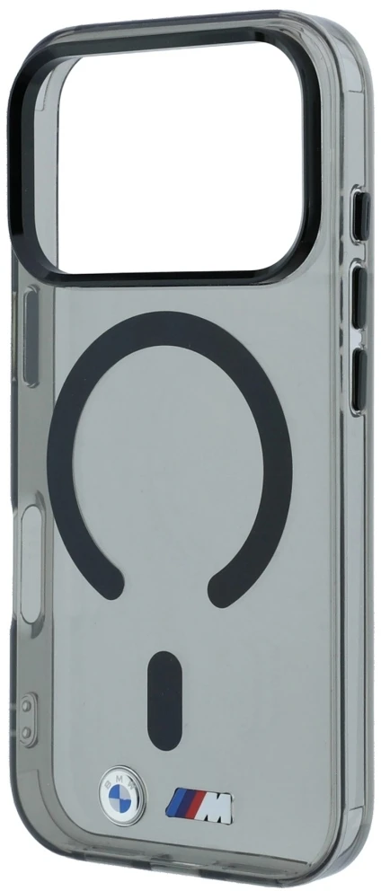 Dėklas BMW M IML Glossy Metal Logo & Trims MagSafe Case, skirta iPhone 17 Pro / 18 Pro - Juoda