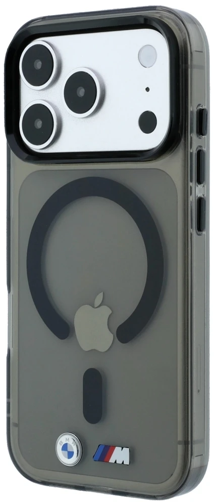 Dėklas BMW M IML Glossy Metal Logo & Trims MagSafe Case, skirta iPhone 17 Pro / 18 Pro - Juoda