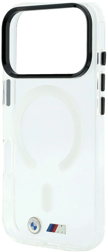 Dėklas BMW M IML Glossy Metal Logo & Trims MagSafe Case for iPhone 18 Pro Max / 17 Pro Max - Transparent