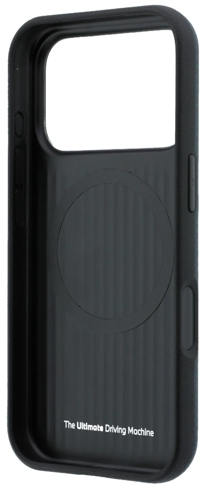 Dėklas BMW M Quadrille Kevlar Metal Logo MagSafe Case, skirtas iPhone 17 Pro / 18 Pro – tamsiai mėlyna