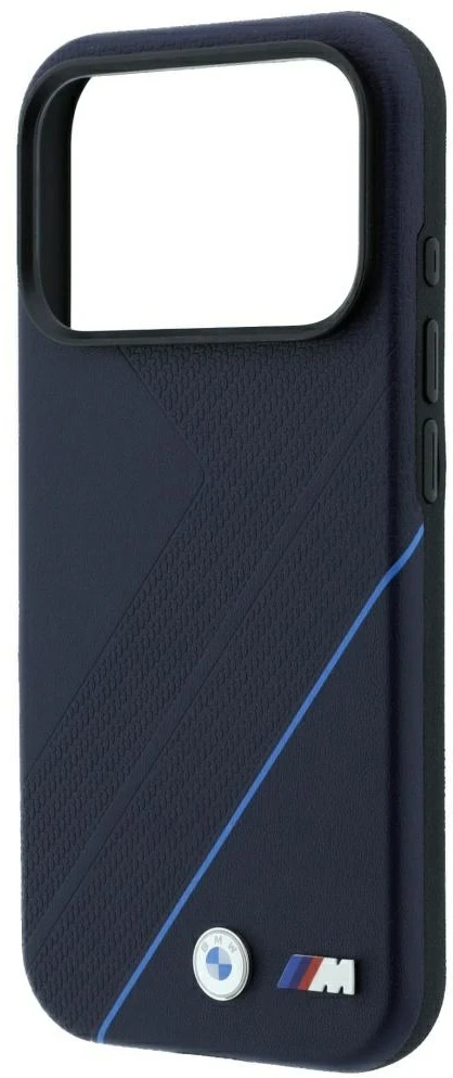 BMW M Tire Track Mėlyna linija MagSafe dėklas, skirtas iPhone 17 Pro Max / 18 Pro Max – tamsiai mėlyna