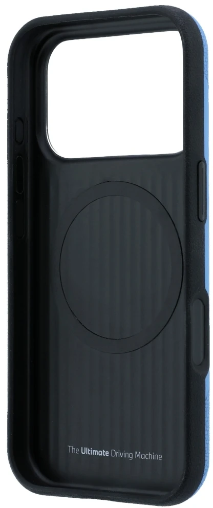 Dėklas BMW M Tire Track Metal Logo MagSafe Case, skirtas iPhone 17 Pro / 18 Pro - Mėlyna