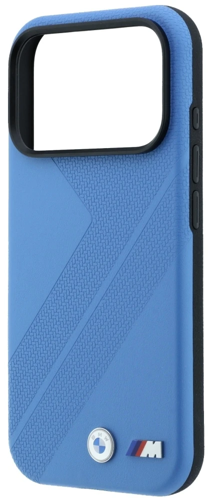 Dėklas BMW M Tire Track Metal Logo MagSafe Case, skirtas iPhone 17 Pro / 18 Pro - Mėlyna