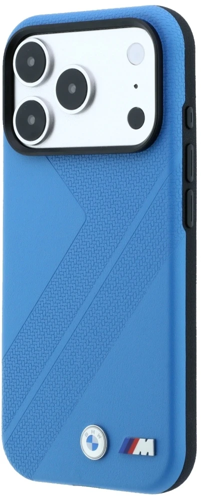 Dėklas BMW M Tire Track Metal Logo MagSafe Case, skirtas iPhone 17 Pro / 18 Pro - Mėlyna