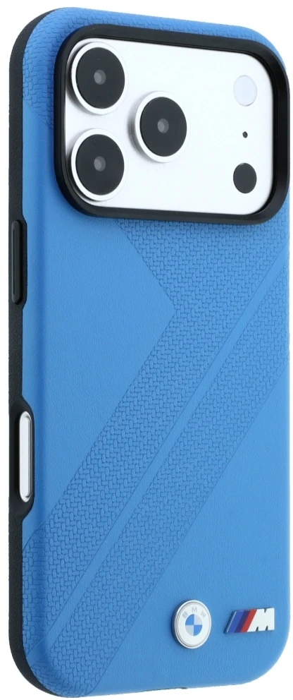 Dėklas BMW M Tire Track Metal Logo MagSafe Case, skirtas iPhone 17 Pro / 18 Pro - Mėlyna