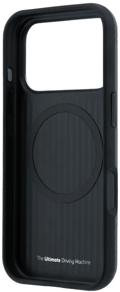 Dėklas BMW M Tire Track with Sidabrinis Line MagSafe Case for iPhone 18 Pro / 17 Pro - Dark Gray