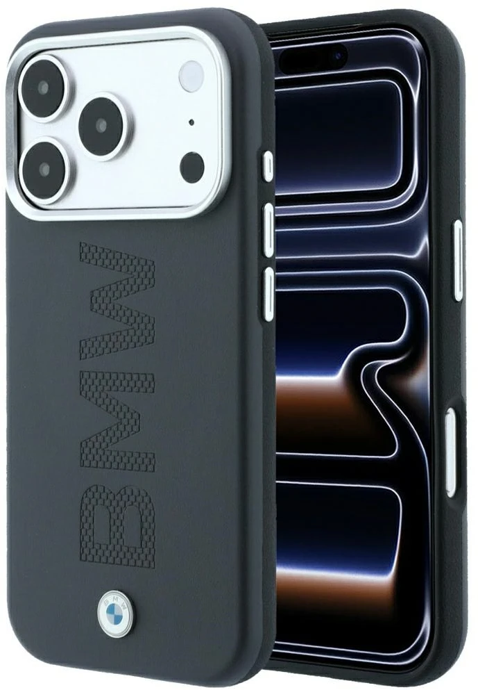 Dėklas BMW Sign Centered Deboss MagSafe Case, skirtas iPhone 17 Pro / 18 Pro – Pilka