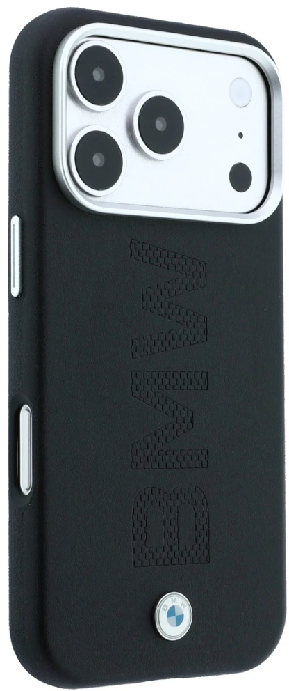 BMW sign centered deboss MagSafe dėklas, skirtas iPhone 17 Pro Max / 18 Pro Max - Juodas