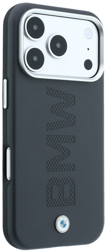 Dėklas BMW Sign Centered Deboss MagSafe Case, skirtas iPhone 17 Pro / 18 Pro – Pilka