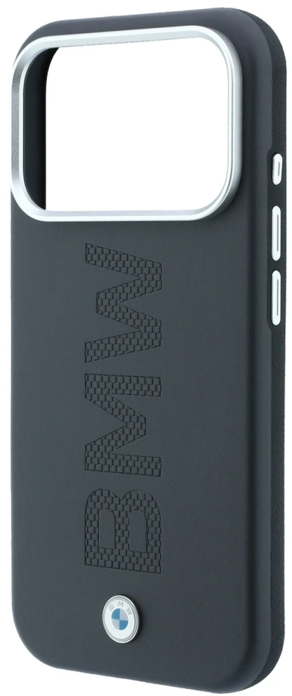 Dėklas BMW Sign Centered Deboss MagSafe Case, skirtas iPhone 17 Pro / 18 Pro – Pilka