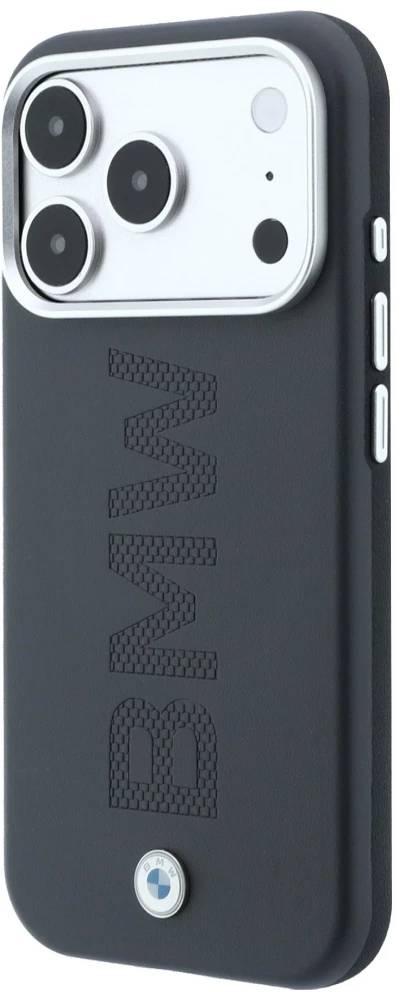 Dėklas BMW Sign Centered Deboss MagSafe Case, skirtas iPhone 17 Pro / 18 Pro – Pilka